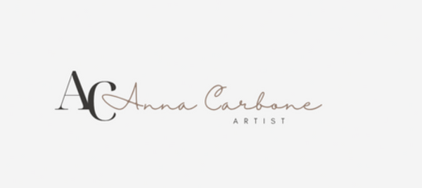 Logo of Anna Carbone Artist with initials AC on a white background